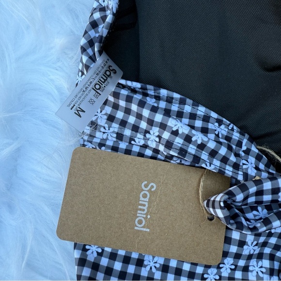 Samiol Gingham Floral Bikini set 0001 - Picture 4 of 4